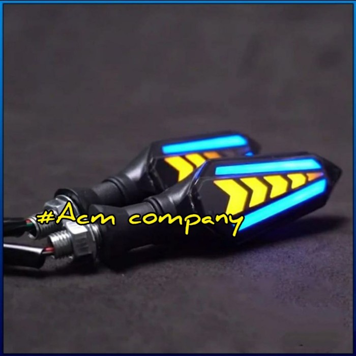 Terlaris Lampu Sen Sein Variasi Belakang Led Running 2Mode Aerox 155 Old New