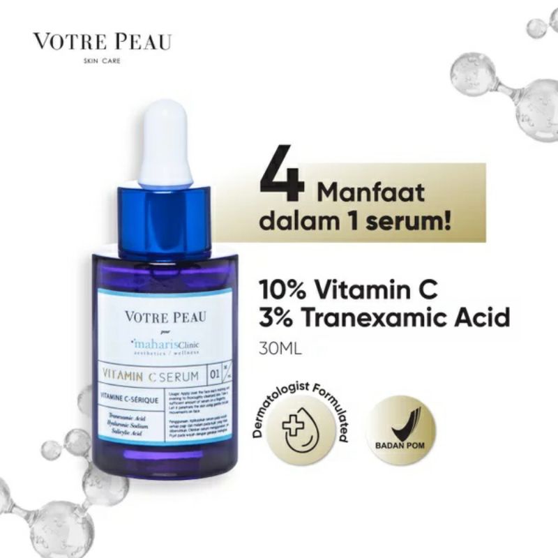 [BPOM] Votre Peau Vitamin C Serum Maharis Clinic 30ml Full size votre peau maharis serum pencerah tr