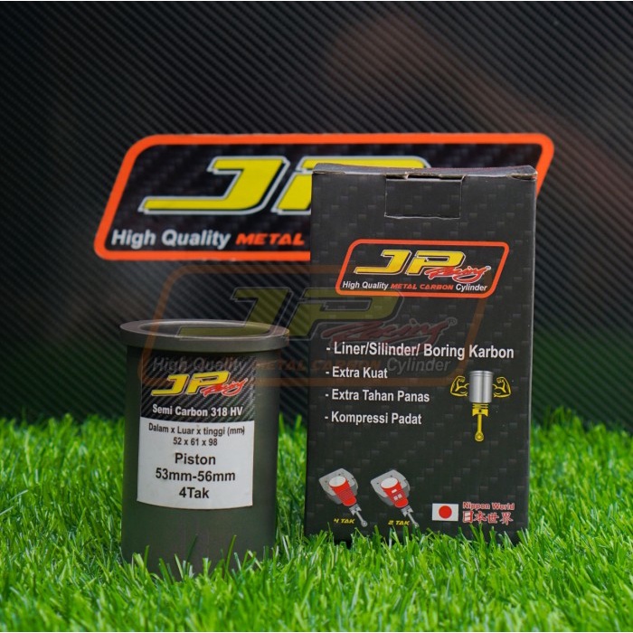 JP RACING Liner carbon utk piston 53-56 mm bahan semi carbon 318 hv