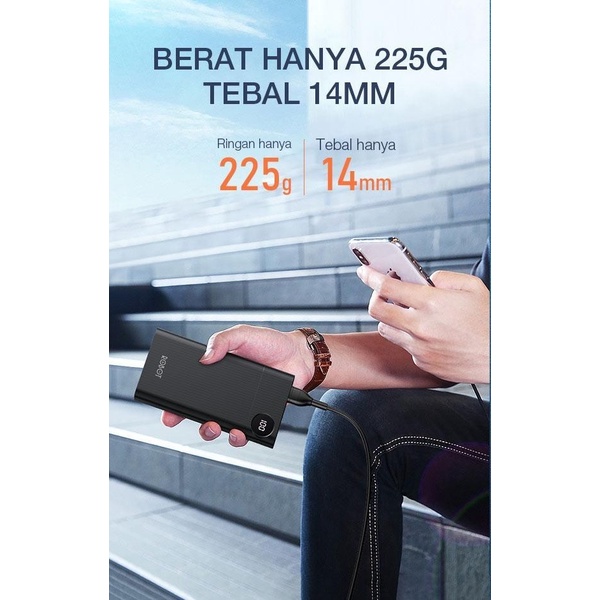 Ns-Power Bank Robot Slim Fast Charging 37W Led Display 10000 Mah Rt190