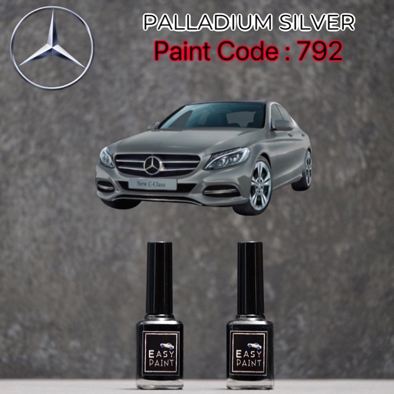 Cat Oles Mobil Palladium Silver 792 Mercedes Benz Mercy Abu Tua Metalik