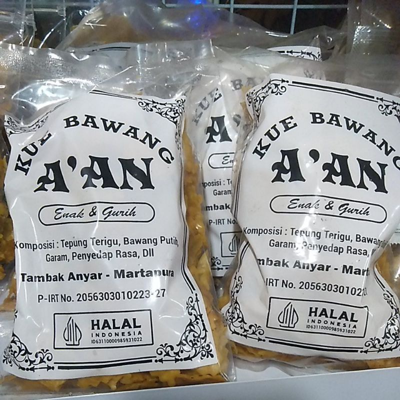 

kue bawang merk A'AN tambak anyar martapura (kemasan baru)