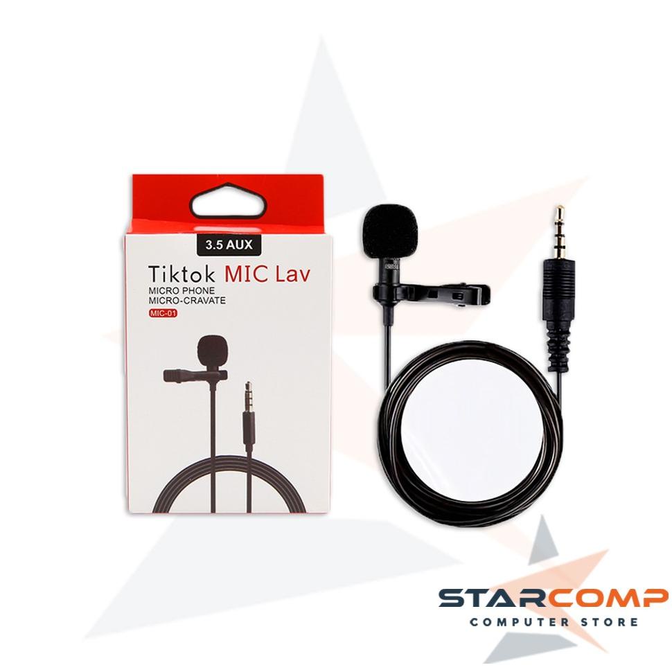 Mic Lav 3.5 AUX Microphone Microcravate MIC 01 Clip On Microphone