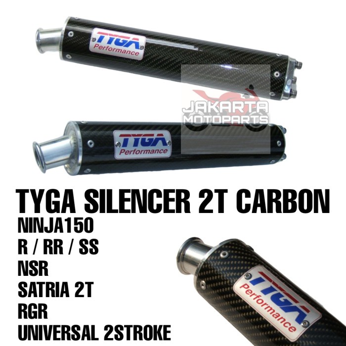 Knalpot Silencer Tyga Performance 2Tak Carbon Ninja Nsr Satria R 2T