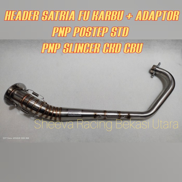 Header Pipa Knalpot Satria Fu Karbu Model Cld Postep Std Tebal Bagus