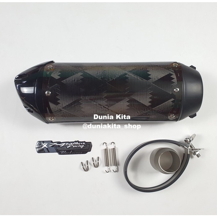 Knalpot Two Brothers Black Edition Universal