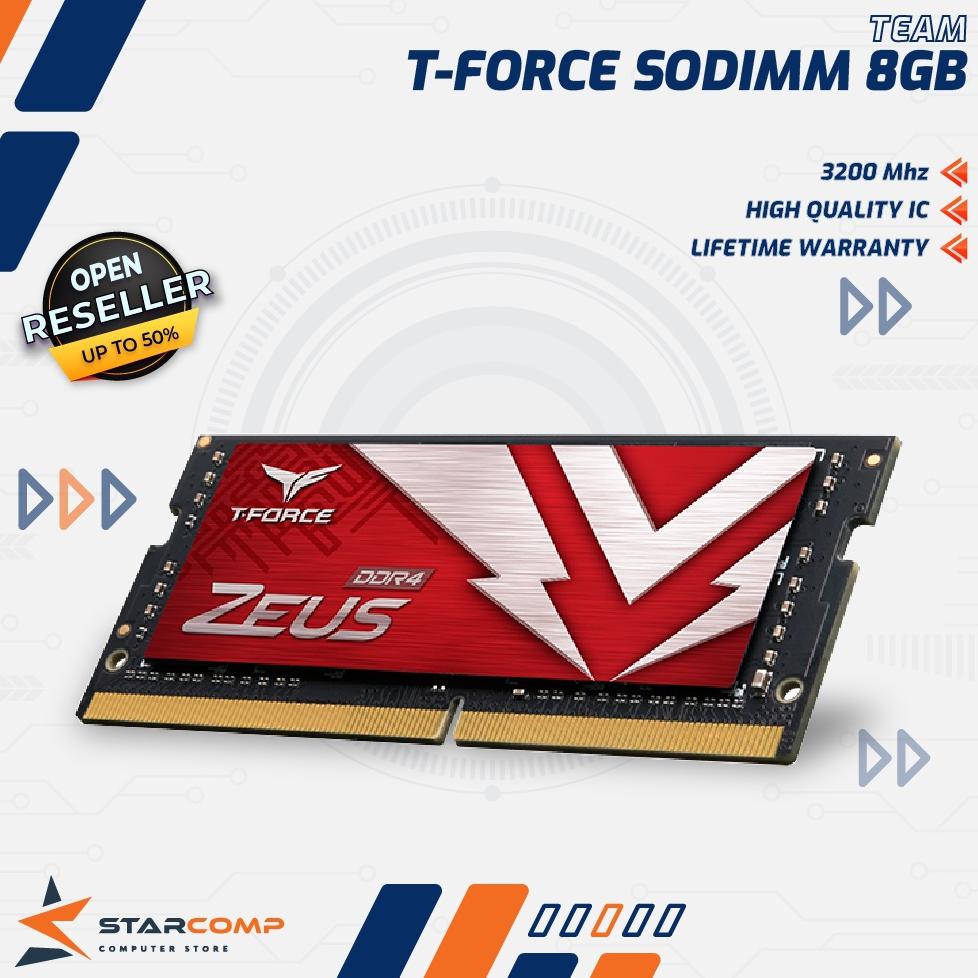 Team T-Force Zeus DDR4 8GB 3200 Single Sodimm Ram