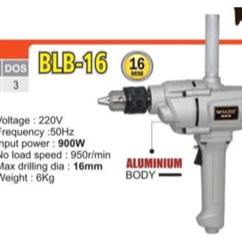 ALDO BLB16 mesin bor 16mm heavy duty Aldo BLB 16