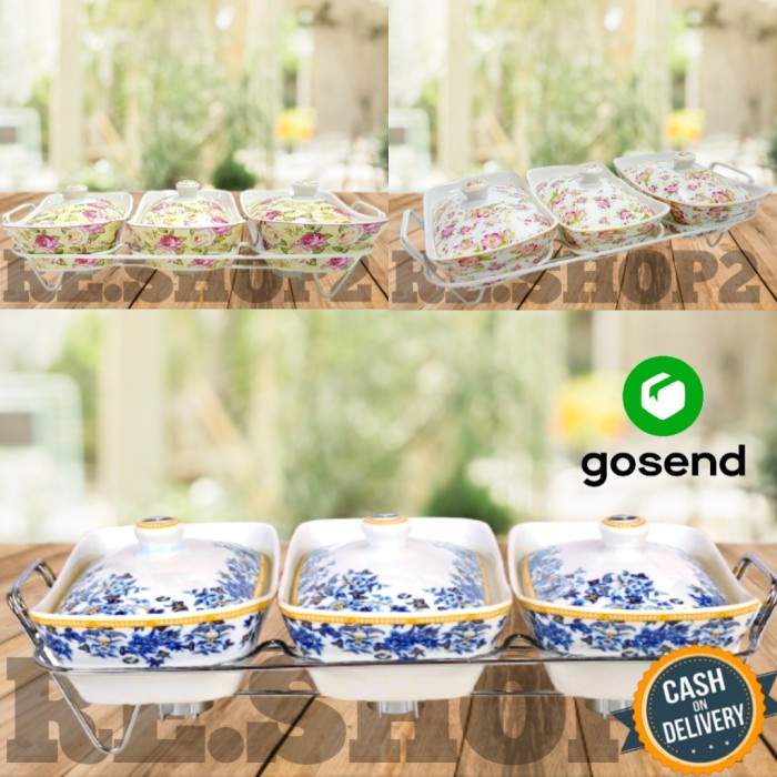 Terlaris Prasmanan Set Keramik Tempat Makan Wadah Saji