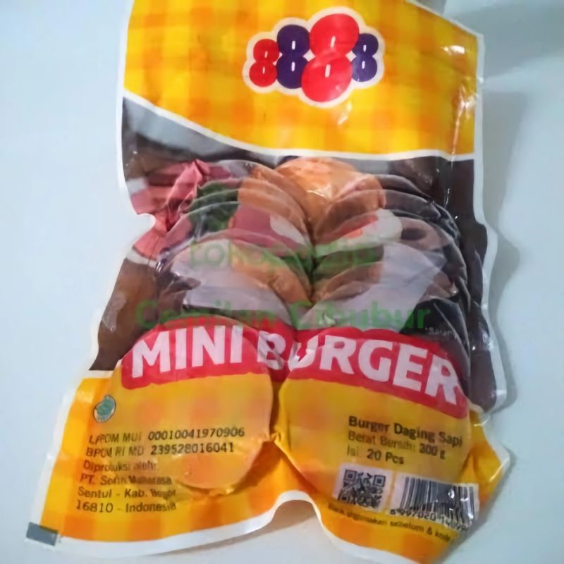 

8888 BEEF BURGER MINI ISI 20