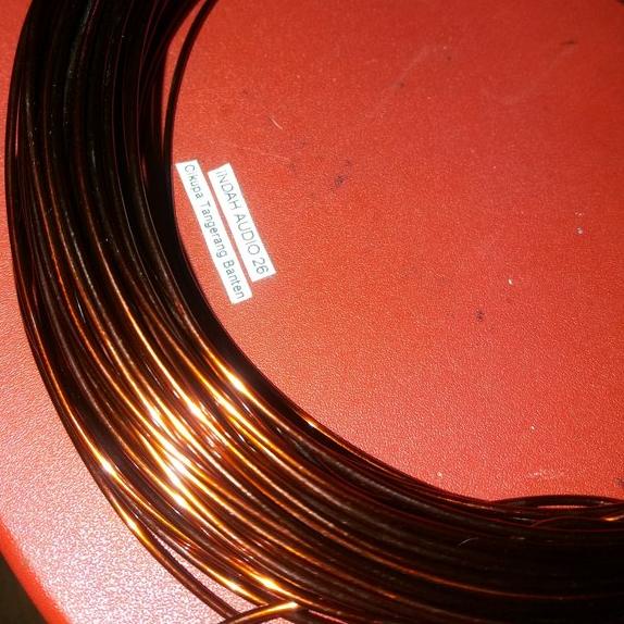 kawat tembaga email trafo 1.5mm meteran . ukuran 1.5 mm 1 m . size 1.50mm 1 meter 1m.pas untuk core 