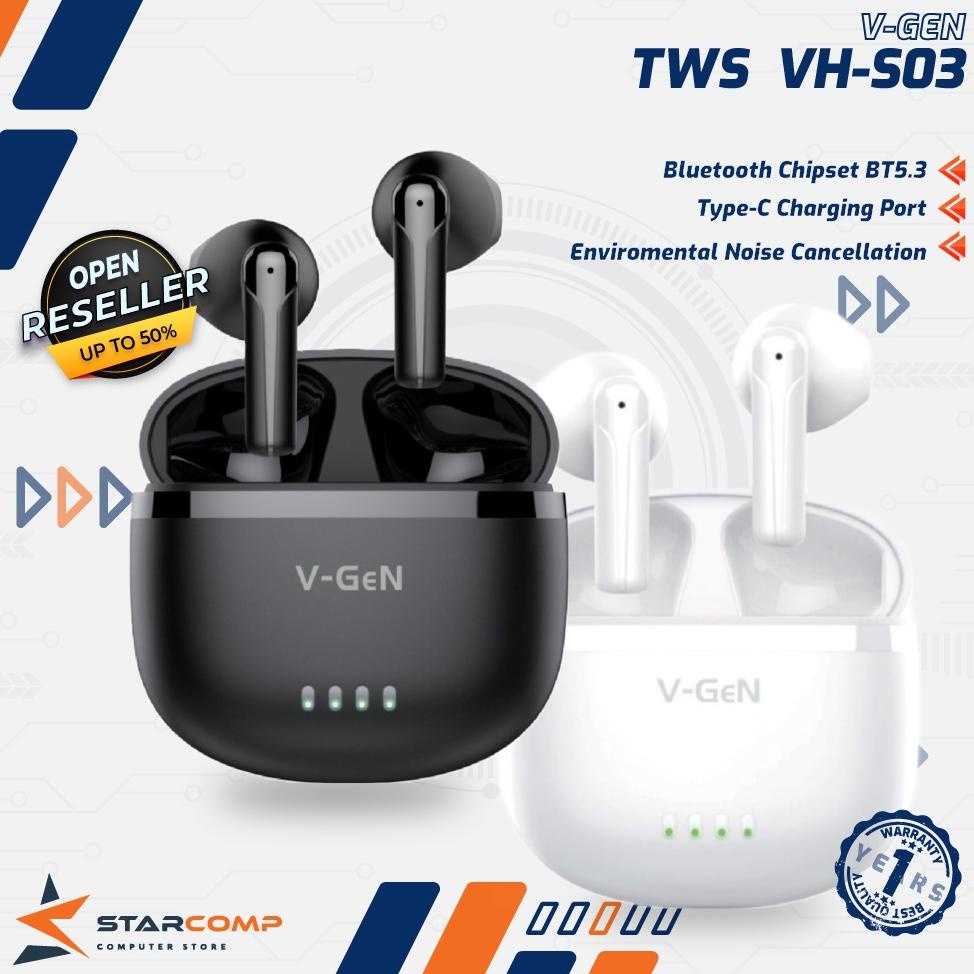 Earphone V-GeN TWS With ENC VH-S03 True Wireless Stereo VGEN VHS03