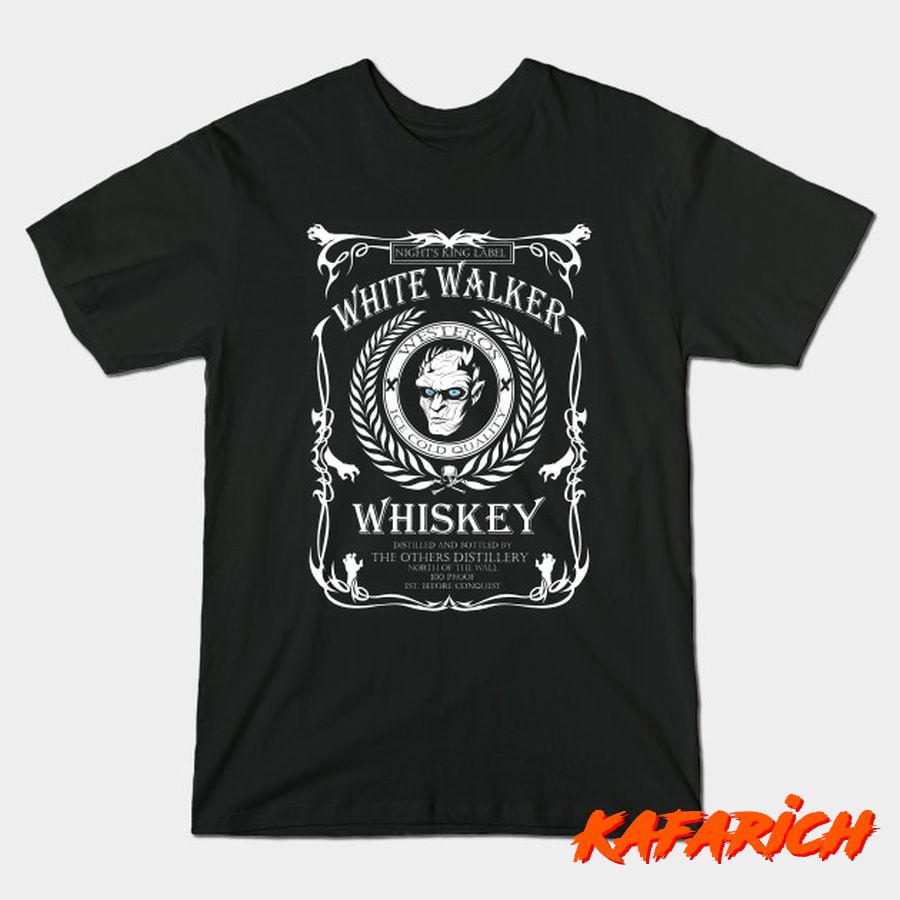 Kaos Custom Popular White Whiskey Game Of Thrones Whiskey Label White Walker