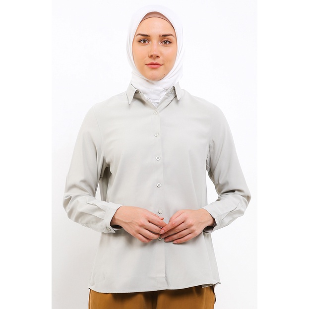 Kemeja Wanita Cardinal Original Cewek Casual Look Rayon Femme Loose Fit Perempuan