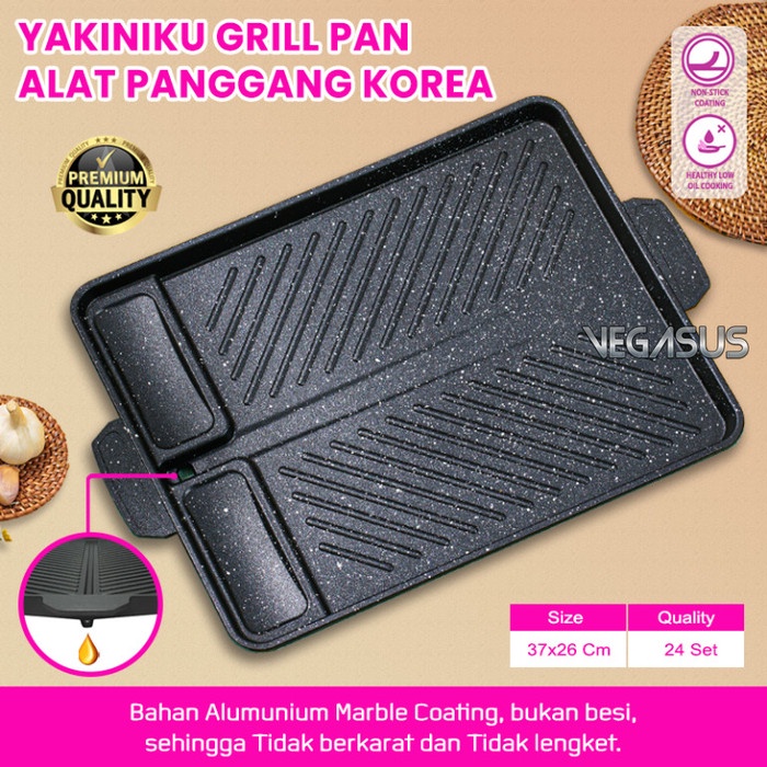 grill pan  PEMANGGANG YAKINIKU GRILL PAN / Alat Panggang bakar bkaran daging sate - Yakiniku GM(G9R1