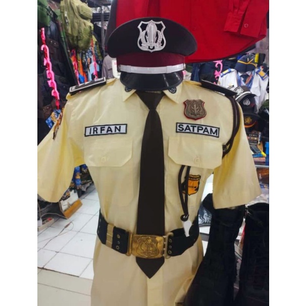 Seragam PDH satpam cream 2024 | Seragam satpam cream terbaru