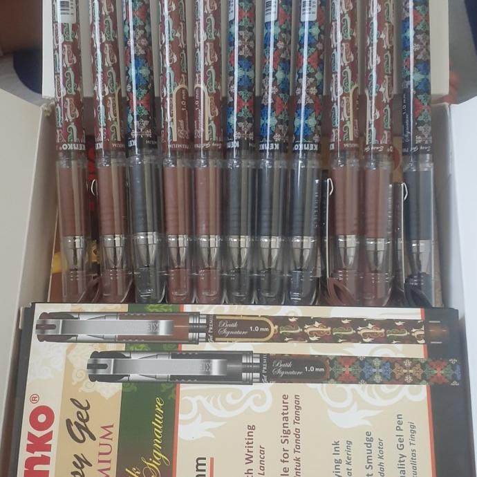 

pulpen kenko Easy gel premium batik signature 1,0mm