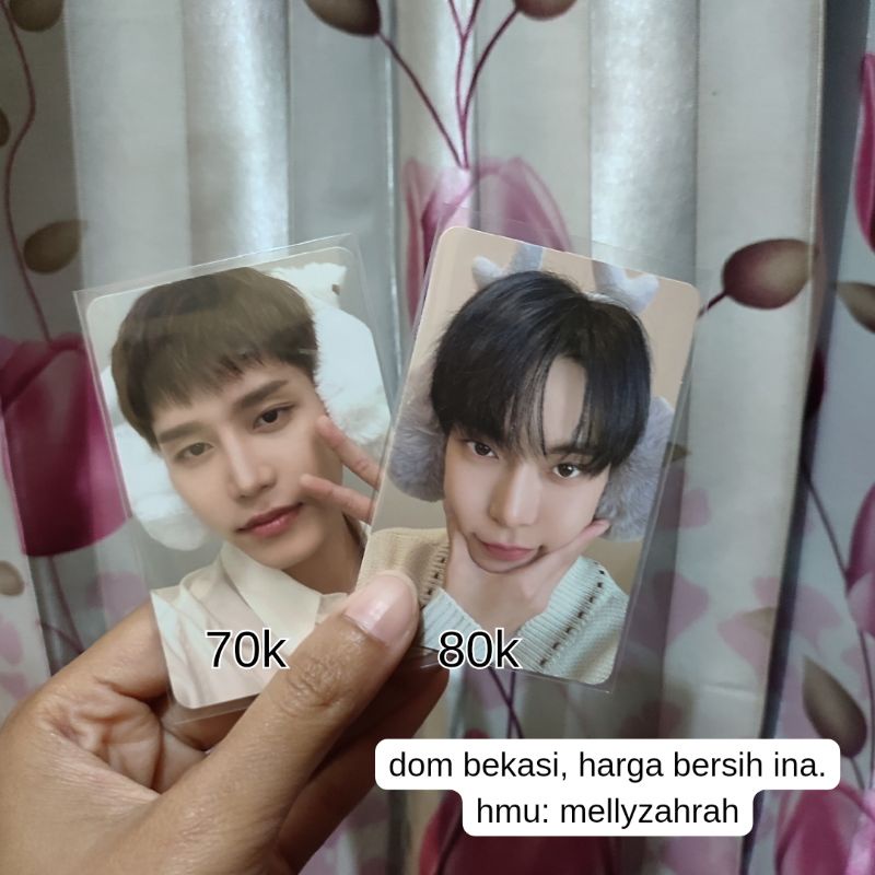 Photocard Doyoung pink christmas Photocard Taeil pink christmas