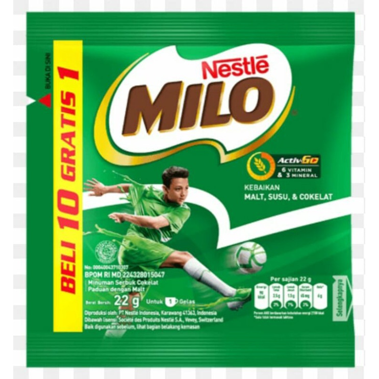 

Susu Milo Sachet Activ - Go 22gr x 11 pcs