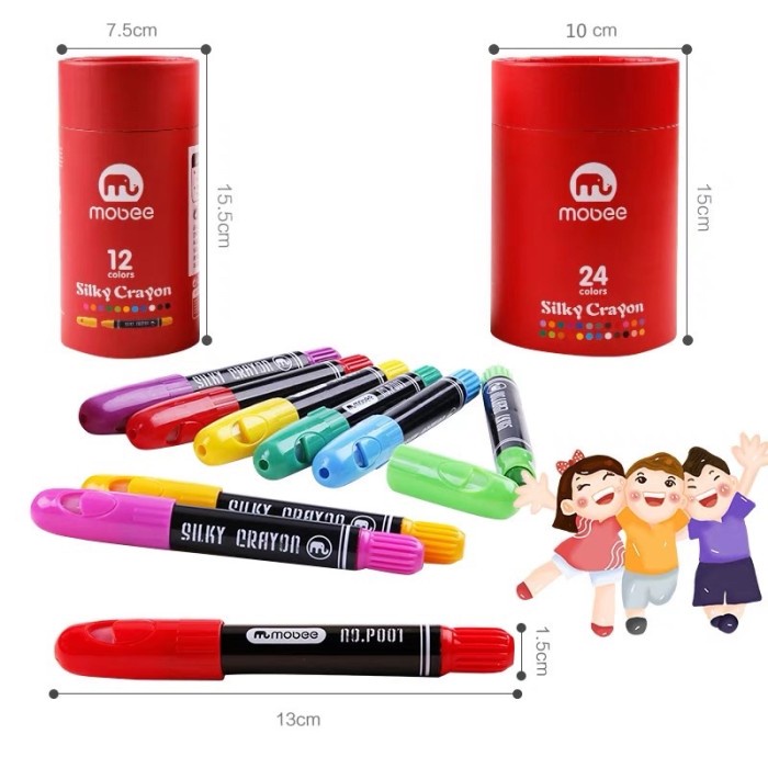 

Terlaris Lilbil Silky Crayon Face Painting Crayon Erasable Crayon Krayon Anak