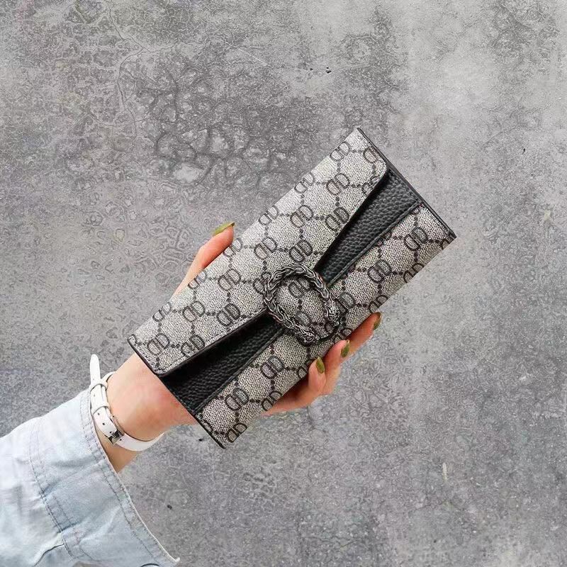 Sera ins baru Eropa dan Amerika high-end fashion dompet wanita panjang bagian ceruk dompet clutch bag multi-kartu tas kartu dompet koin