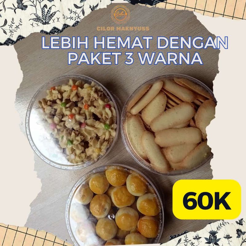 

paket isi 3. berat 1 toples 250 gram