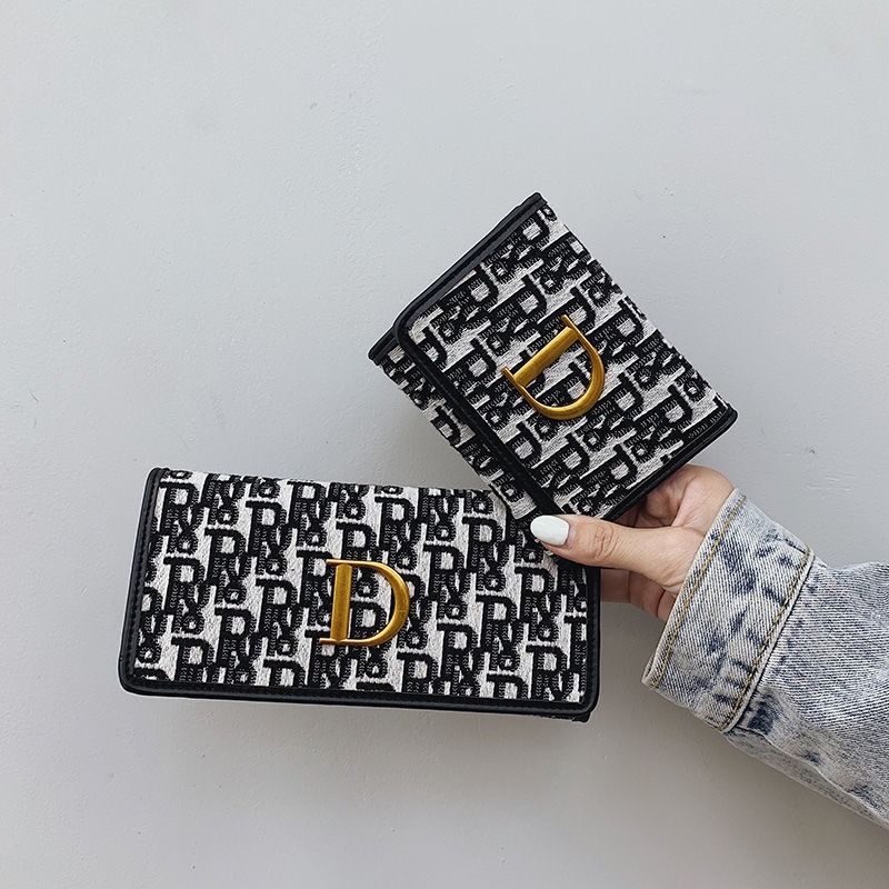Sera Dompet Kecil Wanita 2023 Baru Ins Desain Ceruk Fashion Kecil Ultra Tipis Dompet Koin Wanita Dompet Panjang