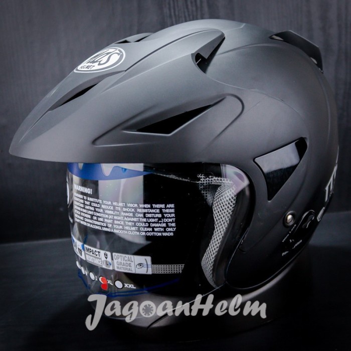 Terlaris Mds Helm Protector R Solid Black Doff Single Visor