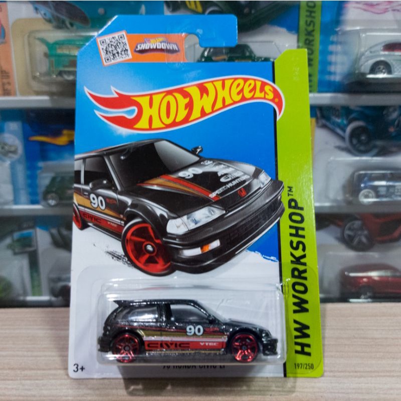 Hot Wheels 1990 Honda Civic EF Black