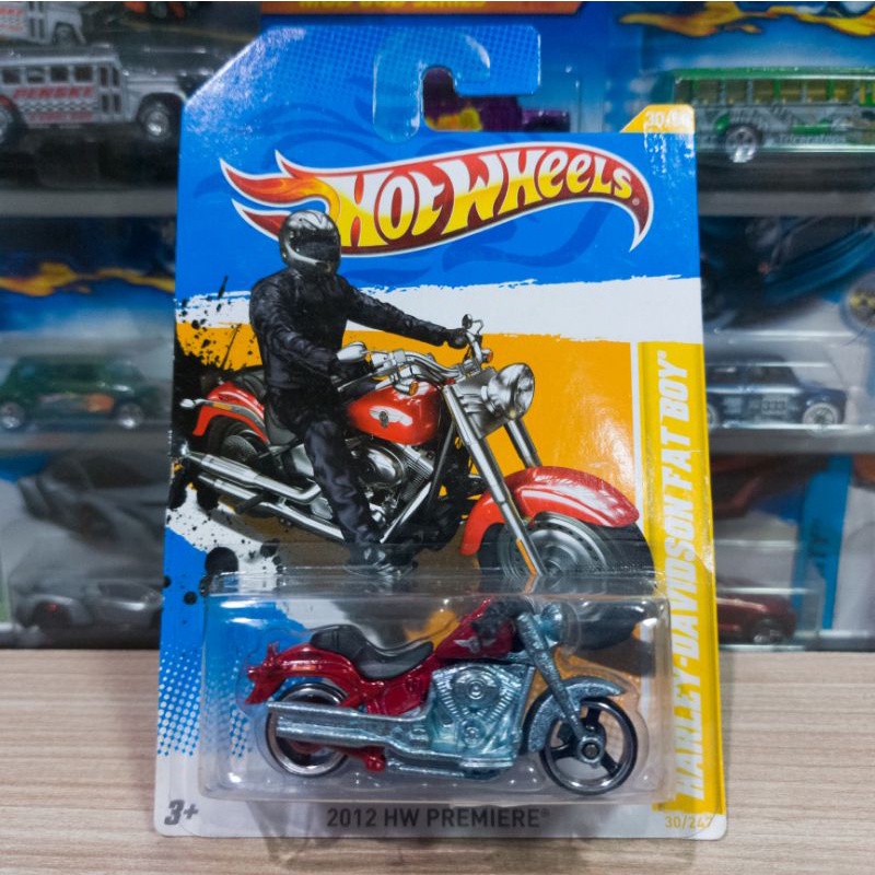 Hot Wheels Harley Davidson Fat Boy Red