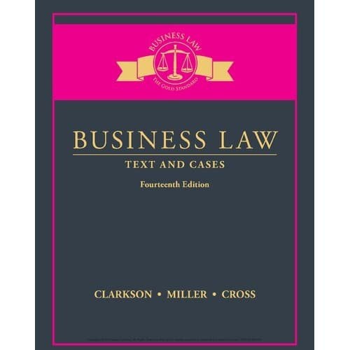 

Business law : text and cases.