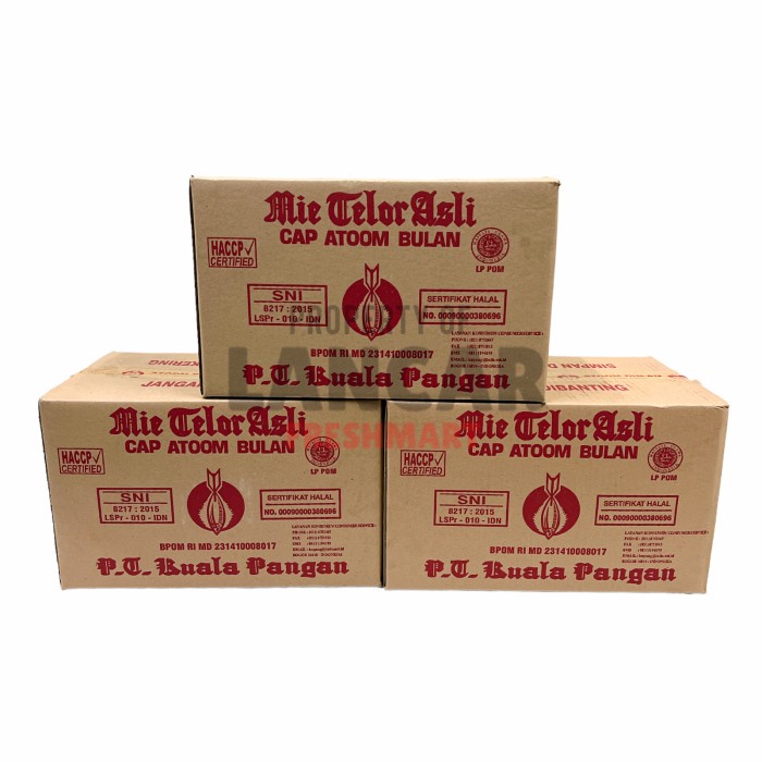 

MIE TELOR ASLI CAP ATOM BULAN 1 DUS ISI 20PCS
