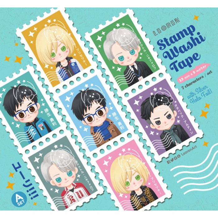 

HOT PROMO Yuri on Ice - stamp washi tape