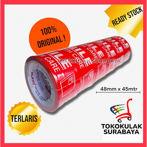 

HARGA DISKON ISOLASI LAKBAN Fragile isi 6 Pcs / Roll merk PAJERO