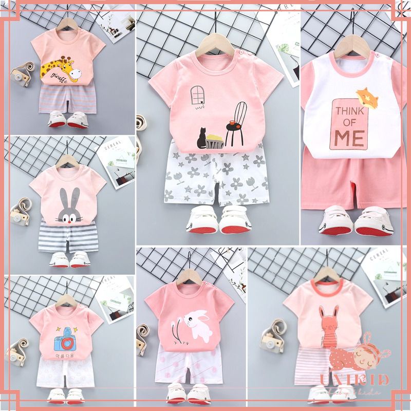 UNIKID BAJU ANAK BAJU BAYI IMPORT KOREA ADA KANCING BAHU STELAN ANAK SETELAN BAYI