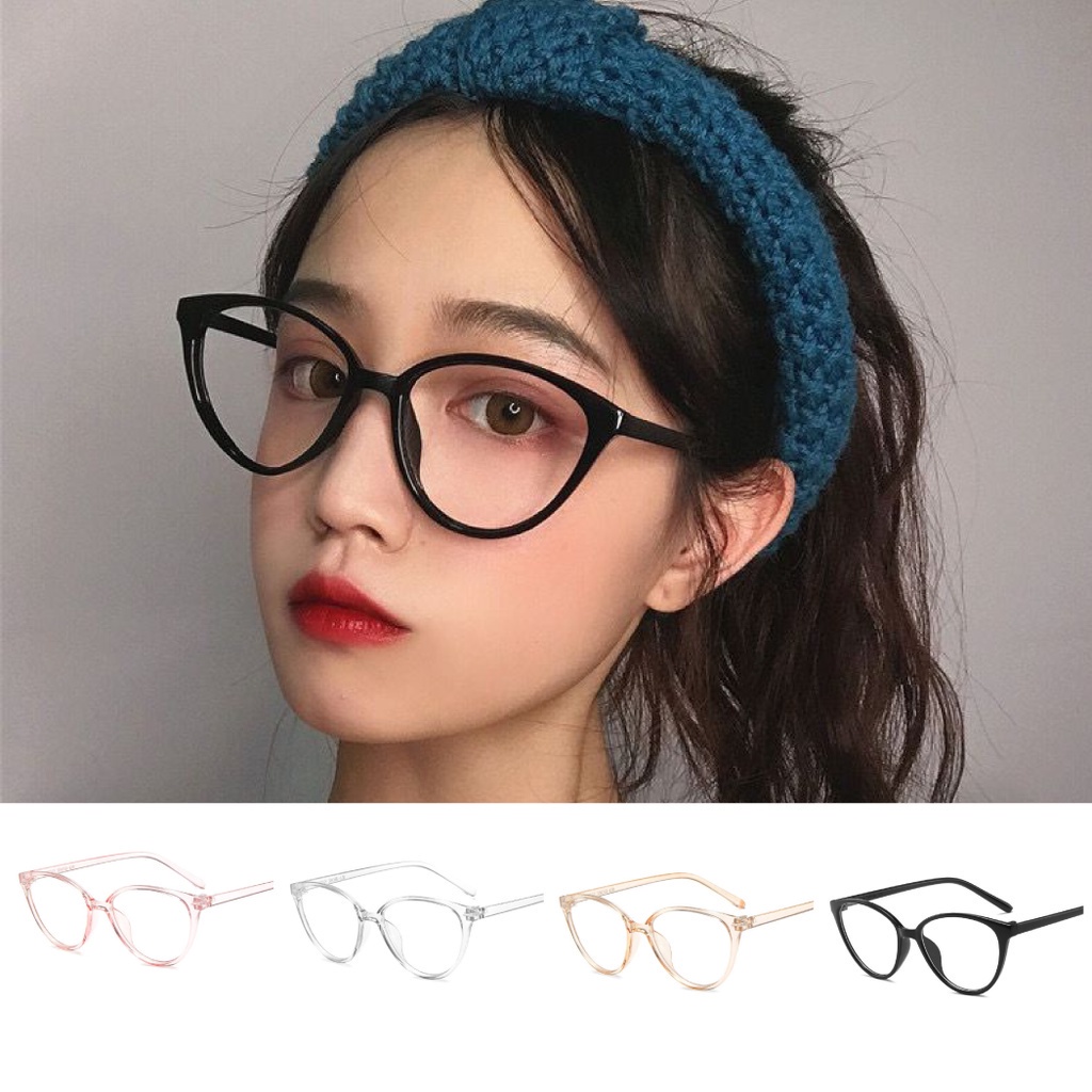 POKY - D6125 Kacamata Anti UV / Kacamata Anti Radiasi F5538 / Kacamata Korea Wanita / Cat Eye Eyeglasses / Kacamata Wanita Gaya Retro