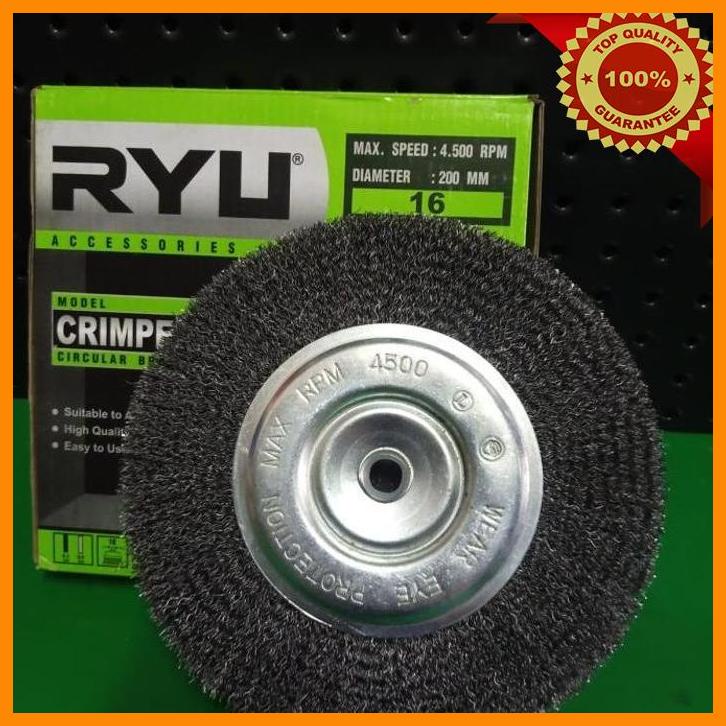 

(sara) ryu twist knot crimped 8 inch 200mm 0.3mm / sikat piring 8