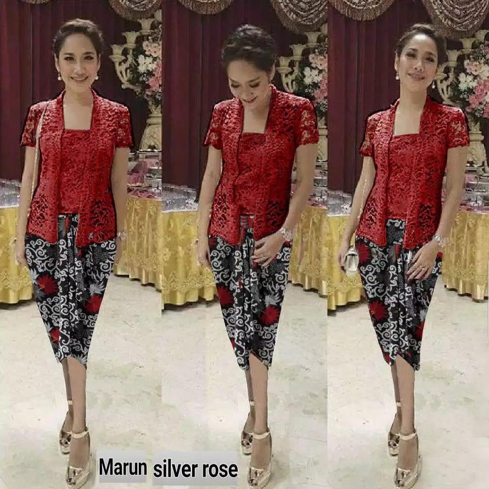 Cod - Baju Kebaya Modern Baju Kebaya Bali Baju Wisuda Kebaya Modern Dress Putih Polos Hitam Setelan 