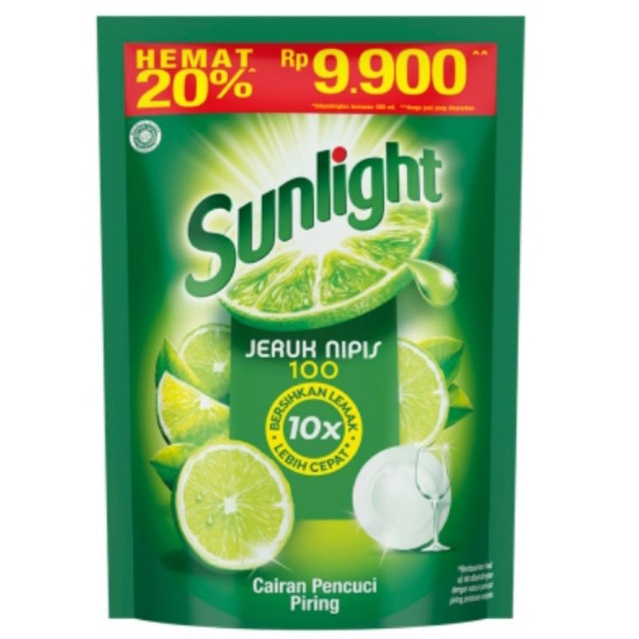 Sunlight Sabun Cuci Piring Jeruk Nipis 450 ml