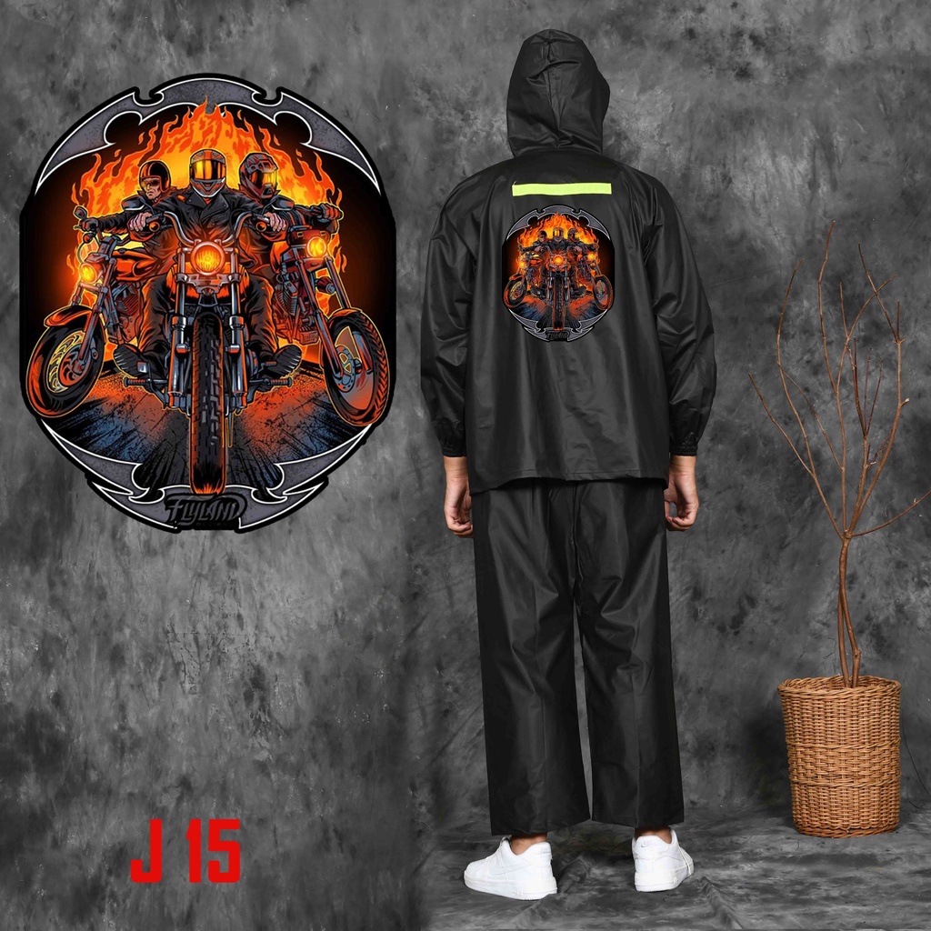 Jas Hujan Mantel ANIME / Jas Hujan Pria Wanita Tebal / Jas Hujan ANIME KEREN
