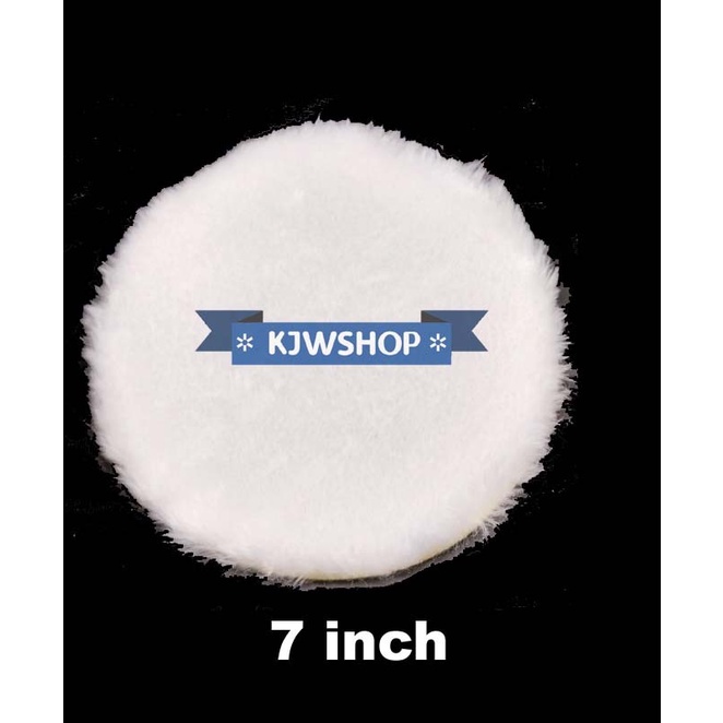 Wool Polishing 7" Wol Poles Mobil 7 inch Backing Velcro Sponge Polish murah
