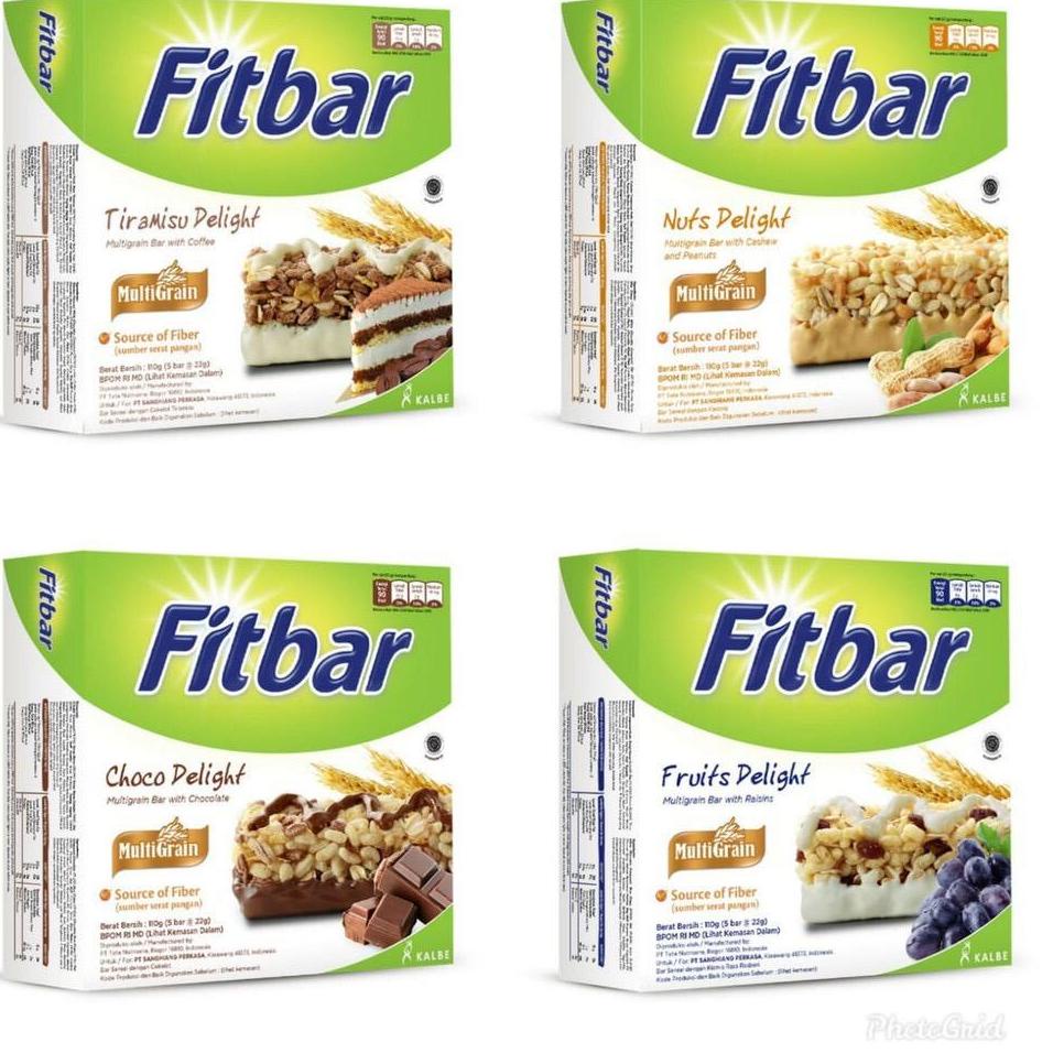 

Disc Xtra FITBAR Healthy Snack Source of Fiber 5 x 22gr Fit-Bar TERMURAH isi 5 pcs