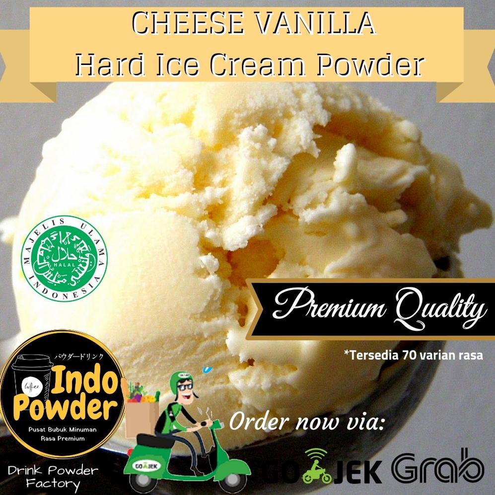 

COD✔️ Cheese Vanila HARD ICE CREAM Powder 1Kg - Bubuk Ice Cream Cheese Vanilla 1Kg