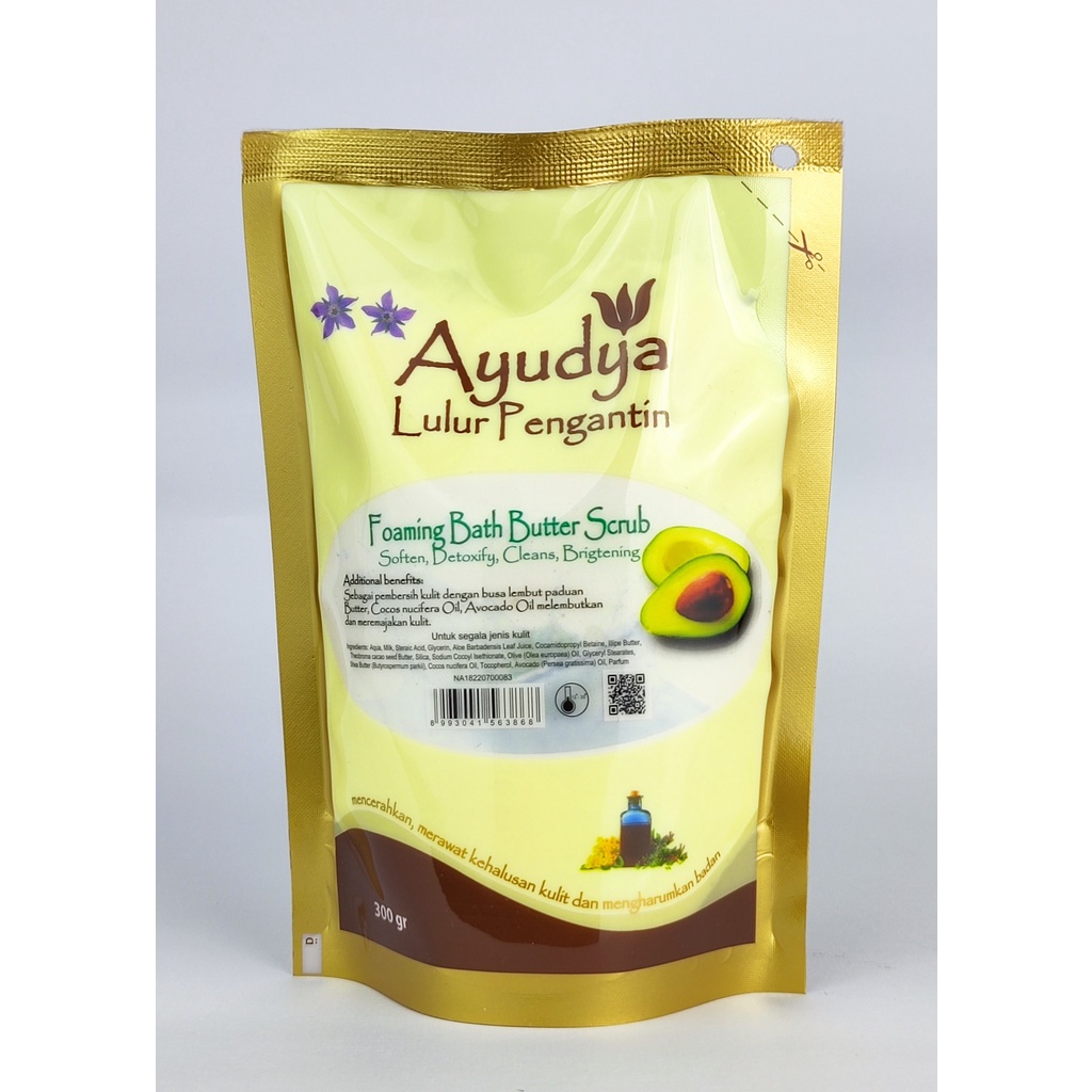 Ayudya Foaming Bath Butter Scrub Refill 300gr