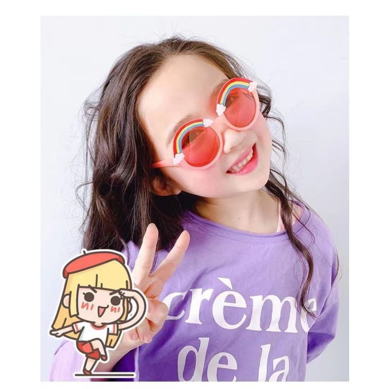 [rumahbayipdg] Kacamata fashion anak new trend pelangi High Quality || Kacamata import