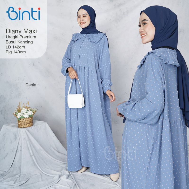 diani maxi jumbo gamis jumbo busui ld 140 by binti
