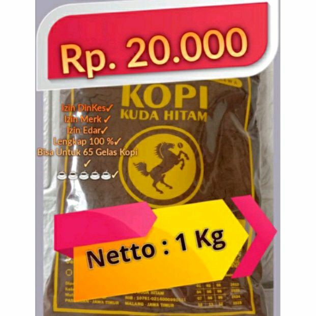 

Bubuk Kopi Kuda Hitam 1kg (1000gr)