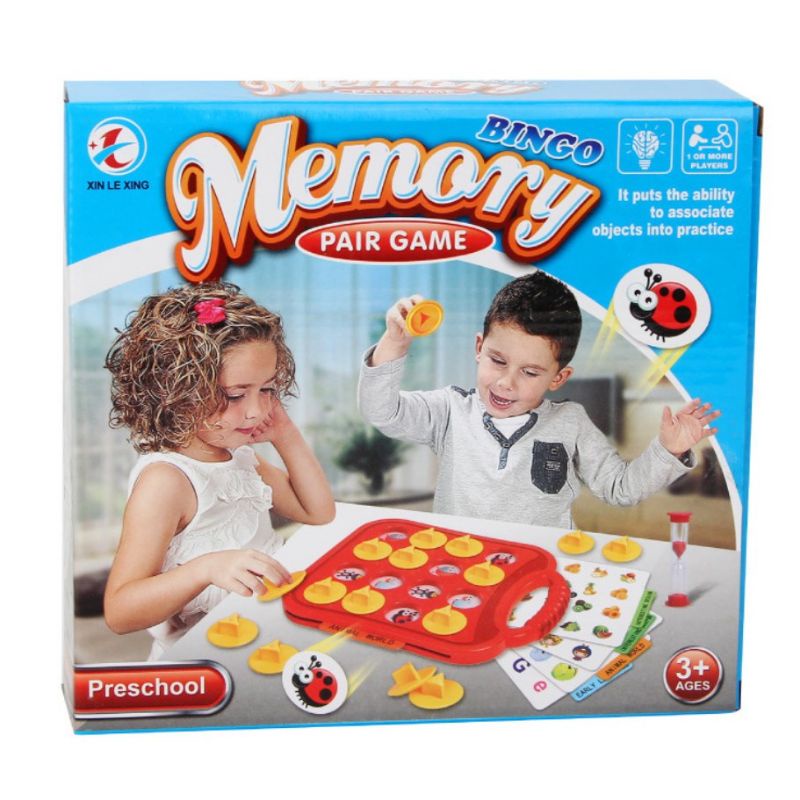 Memory pair game mainan anak melatih otak mengingat education activity toy kids child toodler card