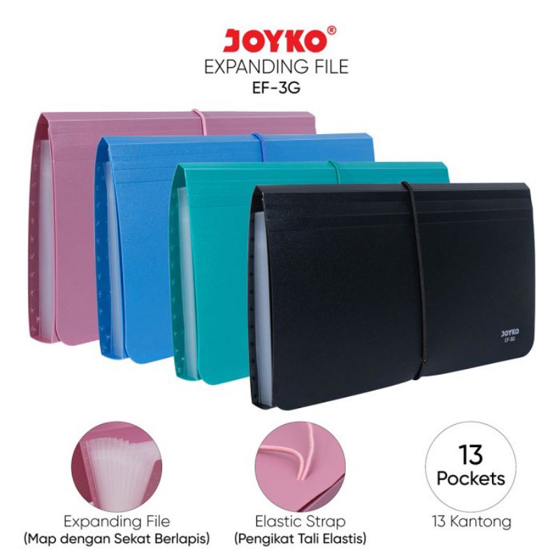 

EXPANDING FILE MAP FILE JOYKO EF-3G ATAU EF-1426 GIRO 13 POCKET | MAP ORGANIZER JOYKO