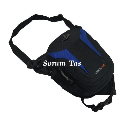 Tas Selempang Paha Pria Blasted Original - Biru (F7W8) High Quality Terbaru Tas Pria Bag Tracker COD
